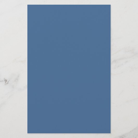 Queen Blue Solid Color Briefpapier (Achterkant)