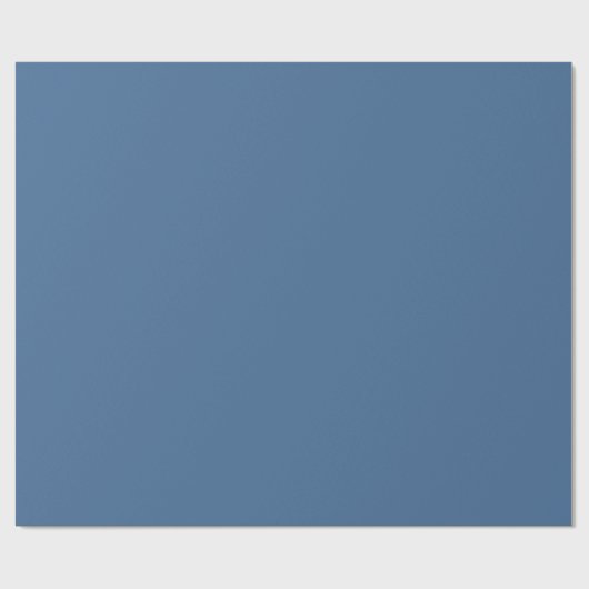 Queen Blue Solid Color Cadeaupapier (Vlak)
