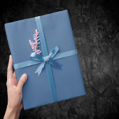Queen Blue Solid Color Cadeaupapier
