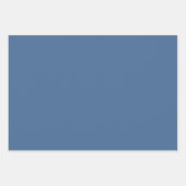 Queen Blue Solid Color Inpakpapier Vel (Voorkant 3)