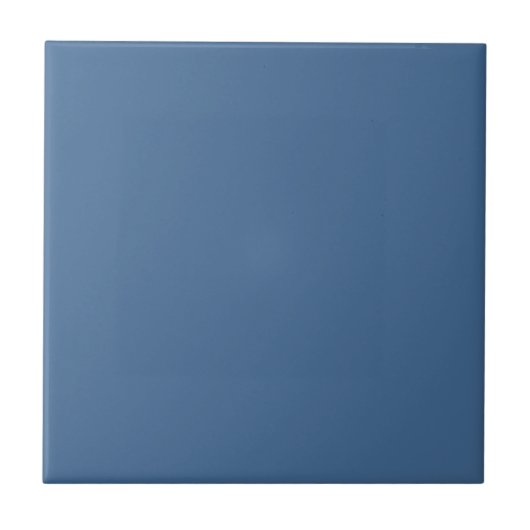 Queen Blue Solid Color Tegeltje (Voorkant)