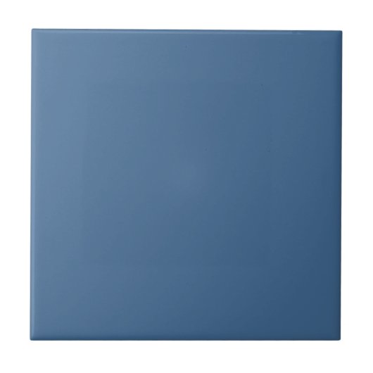 Queen Blue Solid Color Tile Tegeltje (Voorkant)