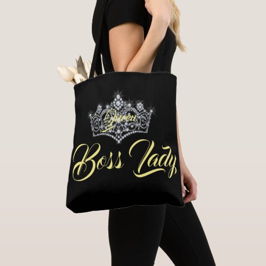 Queen Boss Lady All-Over-Print Tote Bag (Dichtbij)