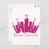 Queen Breast Cancer Survivor Briefkaart (Voorkant / Achterkant)