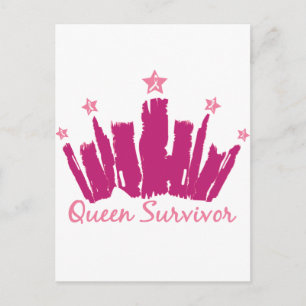 Queen Breast Cancer Survivor Briefkaart