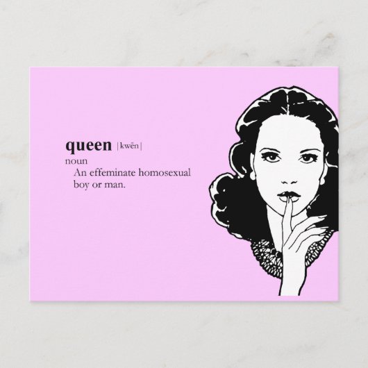 QUEEN BRIEFKAART (Voorkant)