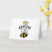 Queen Bumble Bee Kaart (Gele Bloem)