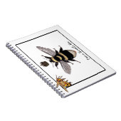 Queen Bumble Bee Notitieboek (Rechterzijde)