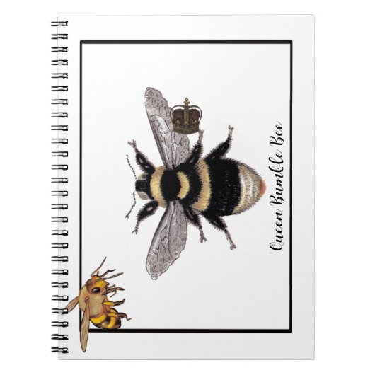 Queen Bumble Bee Notitieboek (Voorkant)