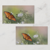 Queen Butterfly in het Morning Light visitekaartje (Voorkant / Achterkant)