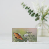 Queen Butterfly in het Morning Light visitekaartje (Staand voorkant)