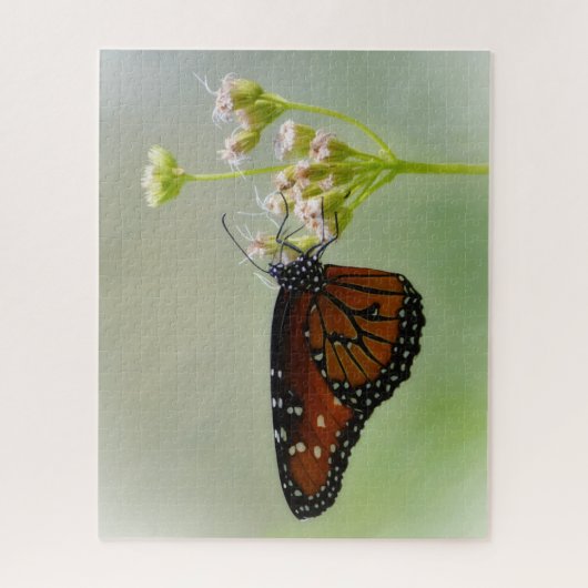 Queen Butterfly on Flowers Nature Big Puzzle Legpuzzel (Verticaal)