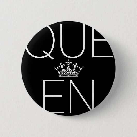 Queen Button Flair - Kies uw kleur (Voorkant)