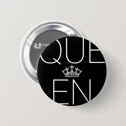 Queen Button Flair - Kies uw kleur (Voorkant /achterkant)