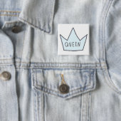 "Queen"-Button Vierkante Button 5,1 Cm (In situ)