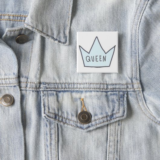 "Queen"-Button Vierkante Button 5,1 Cm (In situ)