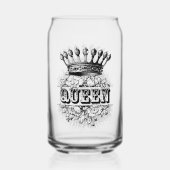 Queen Can Glass Blikvorm Glas (Voorkant)