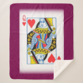 QUEEN CARD SHERPA DEKEN (Voorkant)