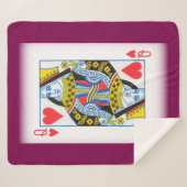 QUEEN CARD SHERPA DEKEN (Voorkant (horizontaal))