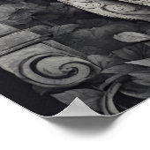 Queen Cat - Dia de los Muertos, Suikerschedel Stij Poster (Hoek)