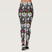 Queen Cat Pattern Leggings (Achterkant)