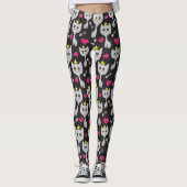 Queen Cat Pattern Leggings (Voorkant)