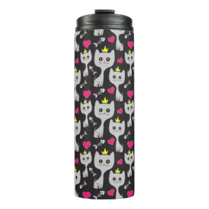 Queen Cat Pattern Thermosbeker