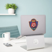 Queen Catherine Howard Royal Badge Tudor Roos Sticker (Laptop op bureau)