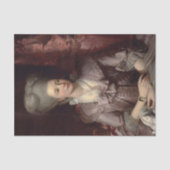 Queen Charlotte (1777) van Benjamin West Tissuepapier (Voorkant)