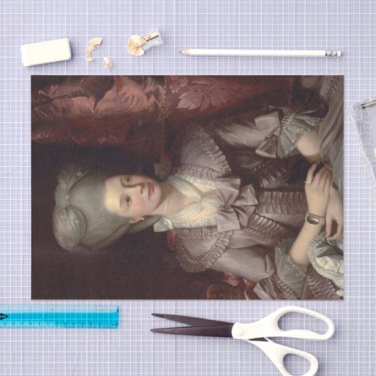 Queen Charlotte (1777) van Benjamin West Tissuepapier (Craft)