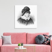 Queen Charlotte, c.1818 Canvas Afdruk (Insitu (Woonkamer))