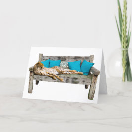 QUEEN CHEETAH BLANK KAART