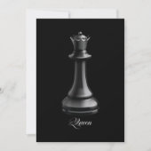 Queen Chess Piece Halloween Costume Chess Lover Feestdagenkaart (Voorkant)