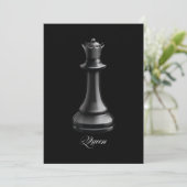 Queen Chess Piece Halloween Costume Chess Lover Feestdagenkaart (Staand voorkant)