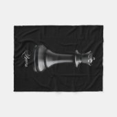 Queen Chess Piece Halloween Costume Chess Lover Fleece Deken (Voorkant (Horizontaal))