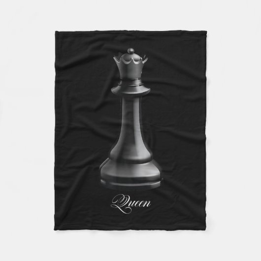 Queen Chess Piece Halloween Costume Chess Lover Fleece Deken (Voorkant)