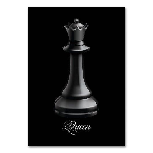 Queen Chess Piece Halloween Costume Chess Lover Kaart (Voorkant)