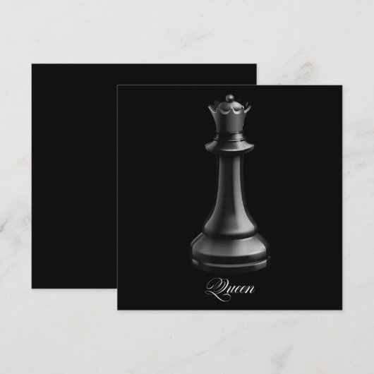 Queen Chess Piece Halloween Costume Chess Lover Kaart (Voorkant / Achterkant)