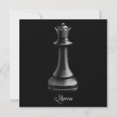 Queen Chess Piece Halloween Costume Chess Lover Kaart (Voorkant)
