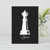 Queen Chess Piece Halloween Costume Chess Lover Kaart (Staand voorkant)