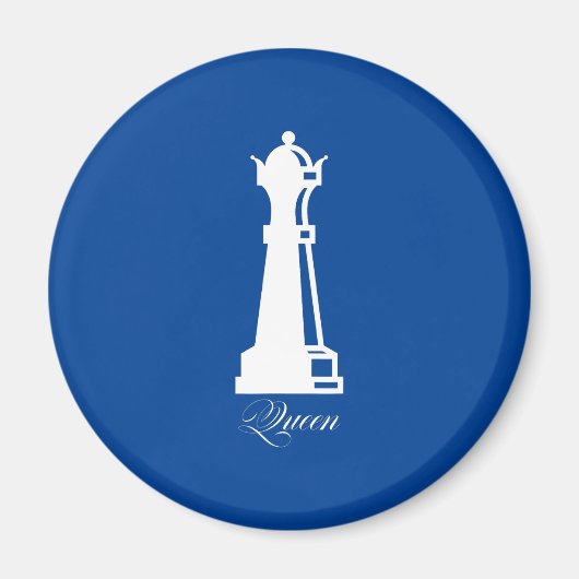 Queen Chess Piece Halloween Costume Chess Lover Magneet (Voorkant)