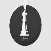 Queen Chess Piece Halloween Costume Chess Lover Ornament (voorkant)