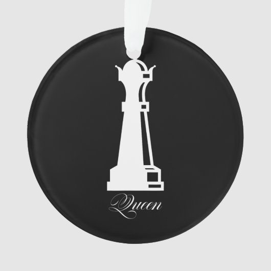 Queen Chess Piece Halloween Costume Chess Lover Ornament (voorkant)