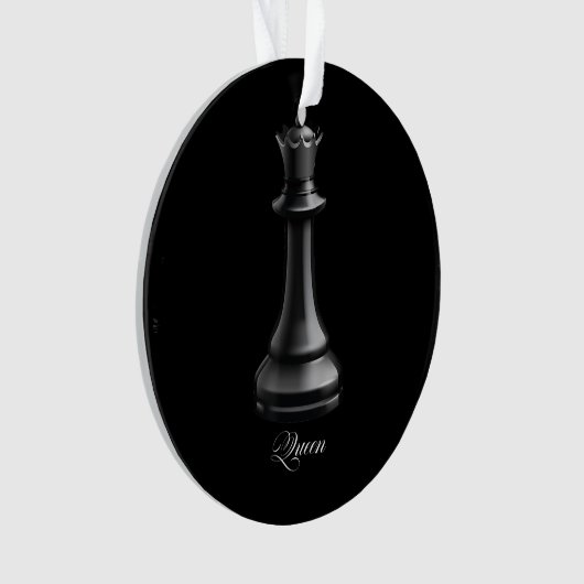 Queen Chess Piece Halloween Costume Chess Lover Ornament (voorkant)