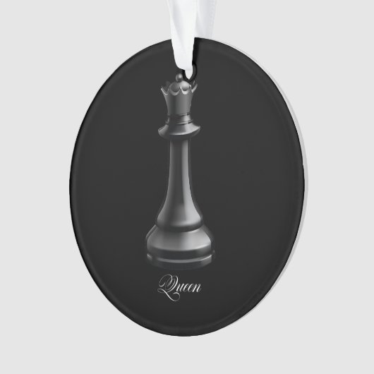 Queen Chess Piece Halloween Costume Chess Lover Ornament (voorkant)
