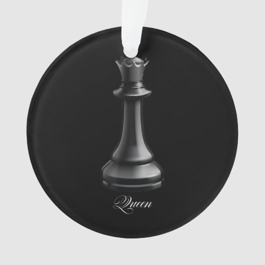 Queen Chess Piece Halloween Costume Chess Lover Ornament (voorkant)