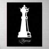 Queen Chess Piece Halloween Costume Chess Lover Poster (Voorkant)