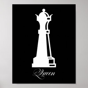 Queen Chess Piece Halloween Costume Chess Lover Poster