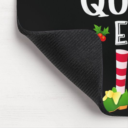 Queen Christmas Elf Matching Pajama X-mas Party Muismat (Hoek)