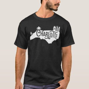 Queen City 704 Winkel Charlotte North Carolina Sta T-shirt